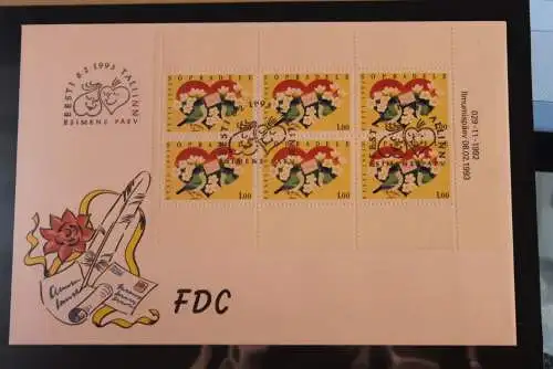 Finnland, Grußmarken; MiNr. FDC, Finnland MiNr. HBl 33