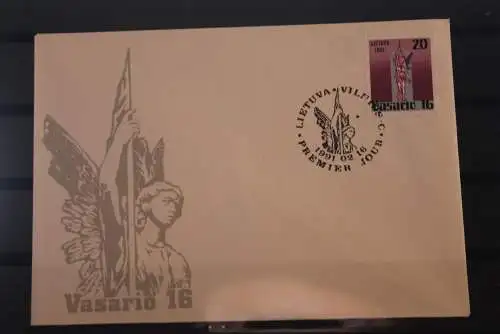 Lietuva; Vasario 16, 1991, auf FDC