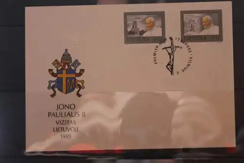 Lietuva; Papst Johannes Paul II., 1993,  auf FDC