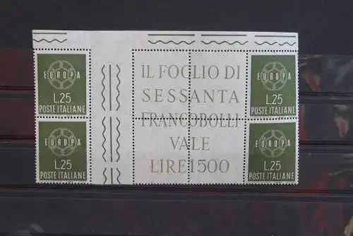 Italien, CEPT, EUROPA-UNION 1959; Zwischenstegpaar, postfrisch; MiNr. 1055 ZW-56 ZW