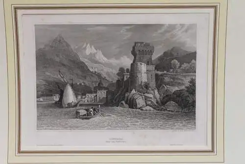 Stahlstich des BI Hildburghausen: Cetara / Salerno, ca. 1837