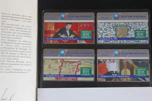 Portugal, EUROPALIA '91; Set mit 4 TC; Limited Edition, nummeriert