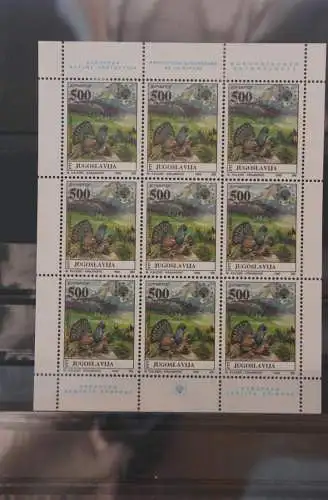 Jugoslawien 1992, Europäischer Naturschutz,  KB, MiNr. 2569-70, postfrisch