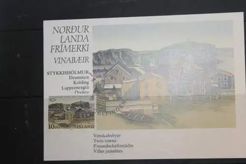 Island, Briefmarkenbörse Sindelfingen 1986, MK, MC, Maximumkarte