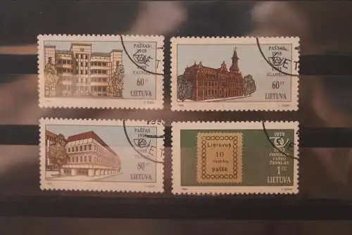 Lietuva; Gebäude, 1993.; MiNr. 540-43, gestempelt