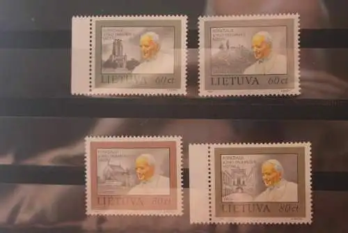 Lietuva; Papst Johannes Paul II.; 1993, MiNr. 533-36, MNH