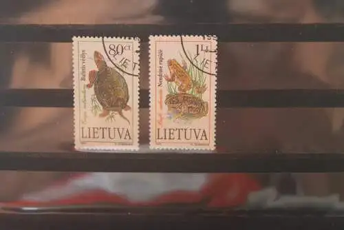 Lietuva; Schildkröten; 1993, MiNr. 545-46, gestempelt