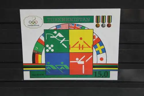 Turkmenistan, Block 2, Olympische Sommerspiele Barcelona 1992; NMH