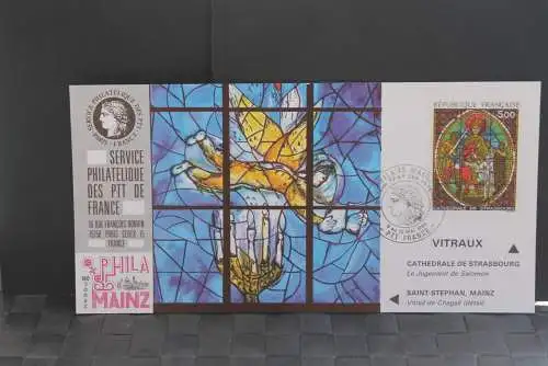 Frankreich Ausstellungskarte der La Poste zur PHILA 85 Mainz