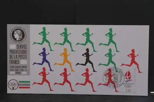 Frankreich Ausstellungskarte der La Poste zur OLYMPHILEX '90 VARNA