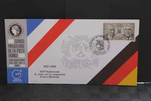 Frankreich Ausstellungskarte der La Poste zur 7. Briefmarken-Messe Essen 88; MiNr. 2636