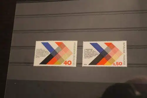 Parallellausgabe Frankreich-Deutschland "Deutsch-Französische Zusammenarbeit", 1973, MNH