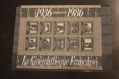 France 1986, 2525-2585; postfrisch, Frankreich Jahrgang 1986, 56 Werte; 1 Block, 2 MH, überkomplett, 5 Steckkarten