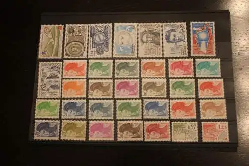 France 1982, 2299-2373; postfrisch, Frankreich Jahrgang 1982, 87 Werte, 1 Block, überkomplett, 5 Steckkarten