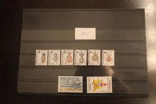 France 1982, 2299-2373; postfrisch, Frankreich Jahrgang 1982, 87 Werte, 1 Block, überkomplett, 5 Steckkarten