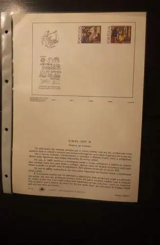 Portugal  CEPT EUROPA-UNION 1979; MiNr. 1441-42; Ankündigungsblatt