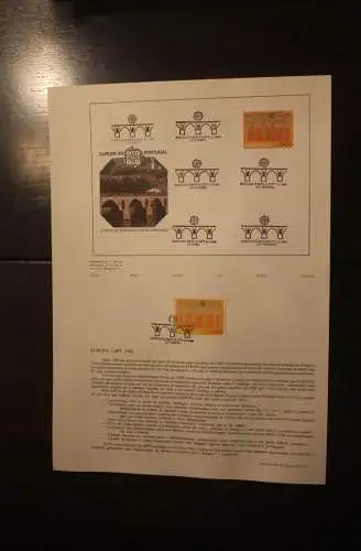 Portugal CEPT EUROPA-UNION 1984; ETB, Ersttagsblatt; MiNr. 1630