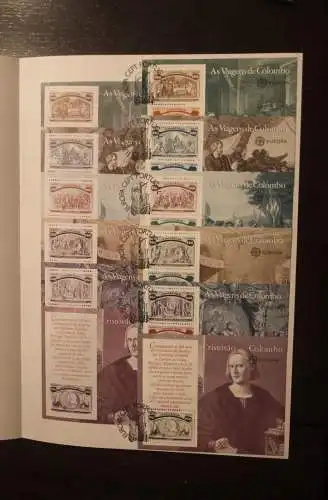 Portugal, CEPT EUROPA-UNION 1992; ETB, Ersttagsblatt; MiNr. Block 85-90