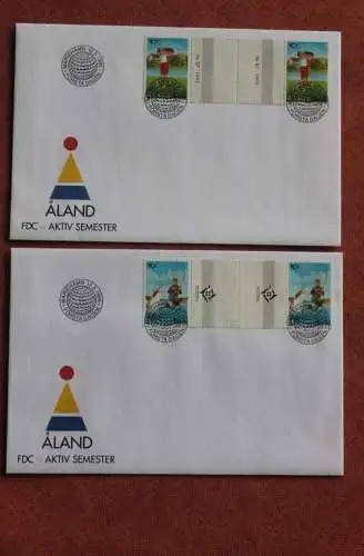 Finnland-Aland NORDEN 1995, 102 ZW-103 ZW auf FDC