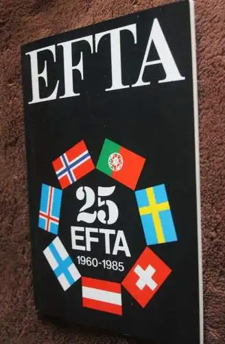 EFTA-Jahrbuch 1985; Jubiläumsjahrbuch; 1. Europäisches Markenjahrbuch, mit Schwarzdruck CEPT Norwegen 1985