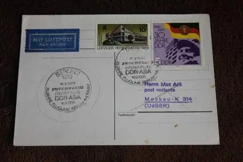 Interflug Erinnerungsflug DDR-ABA; Berlin-Moskau, 1980