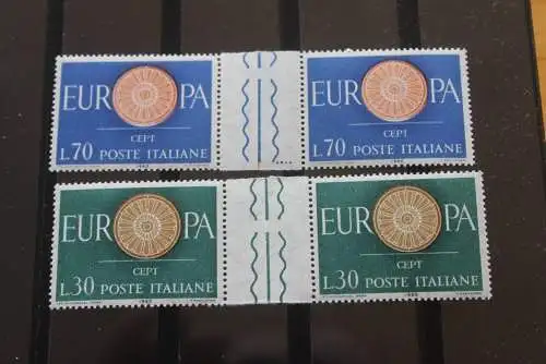 Italien, CEPT, EUROPA-UNION 1960; Zwischenstegpaar, postfrisch