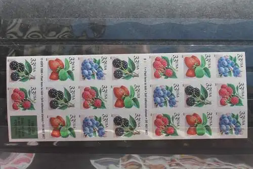 Fruit Berries, 20 Self adhesive  33 C. Stamps, 1999