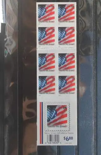 U.S. Flag; United We Stand, 20 Self adhesive 34 C.  Stamps, 2001