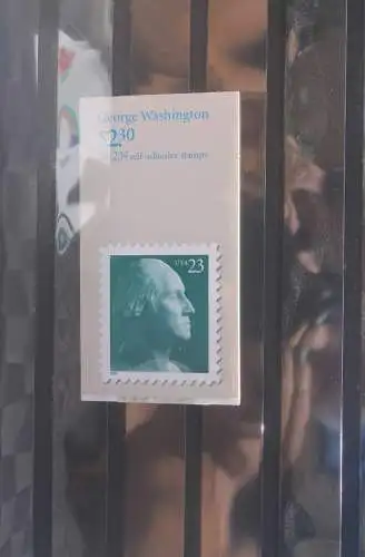 George Washington; 10 Self-adhesive 23 C. Stamps, 2002