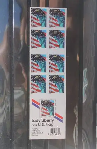 Lady Liberty and U.S. Flag; 20 First-Class Self-adhesive Stamps; 2006; lesen