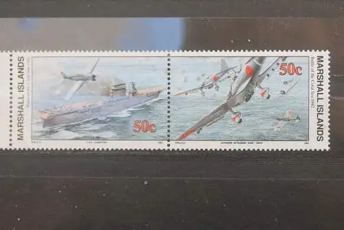 Marshall Islands; 2. Weltkrieg - Serie; WK II -Series 1990; ZD Battle of the Coral Sea, ungebraucht