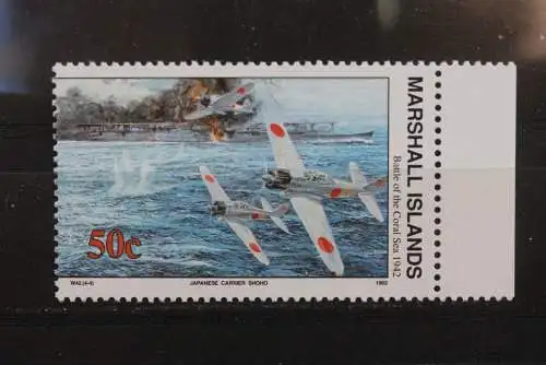 Marshall Islands; 2. Weltkrieg - Serie; WK II -Series 1990; Battle of the Coral Sea, ungebraucht