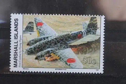 Marshall Islands; 2. Weltkrieg - Serie; WK II -Series 1990; First Combat by Flying Tigers, ungebraucht