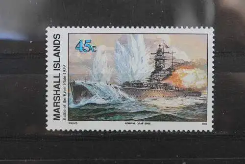 Marshall Islands; 2. Weltkrieg - Serie; WK II -Series 1990; Battle of the River Plate, ungebraucht