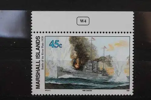 Marshall Islands; 2. Weltkrieg - Serie; WK II -Series 1990; Battle of the River Plate, ungebraucht