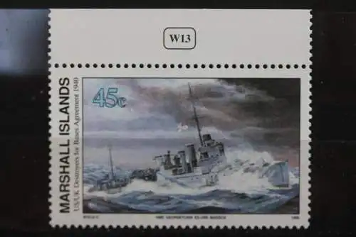 Marshall Islands; 2. Weltkrieg - Serie; WK II -Series 1990; US/UK Destroyers for Bases Agreement, ungebraucht