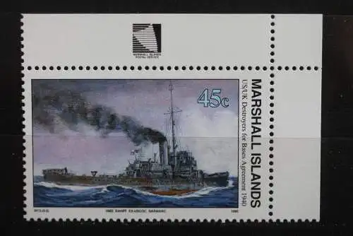 Marshall Islands; 2. Weltkrieg - Serie; WK II -Series 1990; US/UK Destroyers for Bases Agreement, ungebraucht