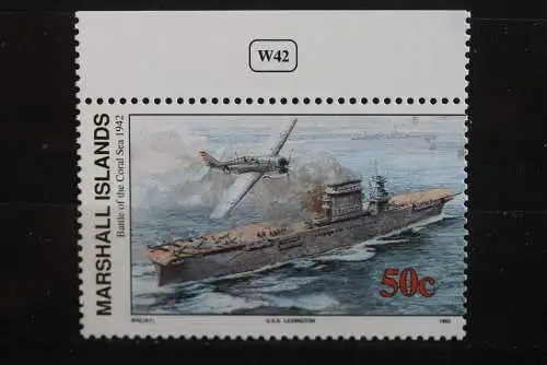 Marshall Islands; 2. Weltkrieg - Serie; WK II -Series 1990; Battle of the Coral Sea, ungebraucht