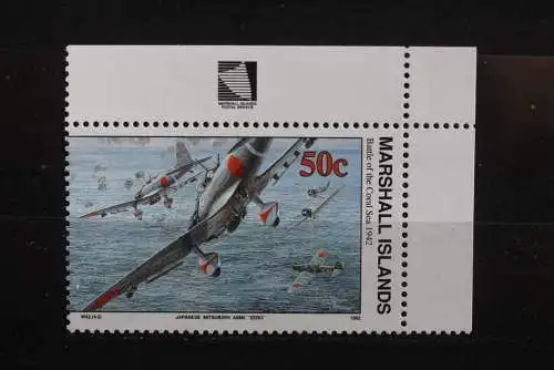 Marshall Islands; 2. Weltkrieg - Serie; WK II -Series 1990; Battle of the Coral Sea, ungebraucht