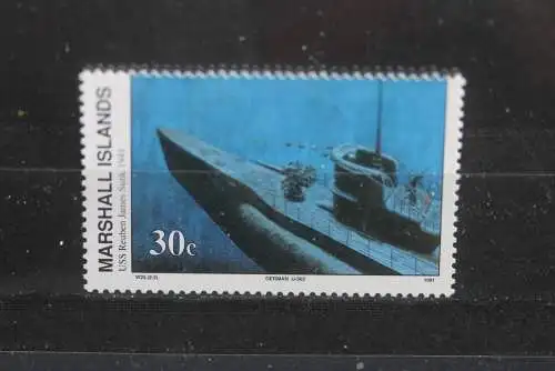 Marshall Islands; 2. Weltkrieg - Serie; WK II -Series 1990; USS Reuben Sunk, ungebraucht