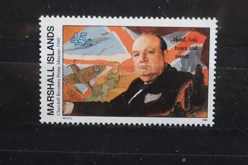 Marshall Islands; 2. Weltkrieg - Serie; WK II -Series 1990; Churchill Prime Minister; ungebraucht