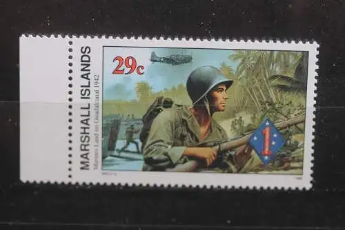 Marshall Islands; 2. Weltkrieg - Serie; WK II -Series 1990; Marines Land on Guardalcanal; ungebraucht