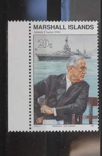 Marshall Islands; 2. Weltkrieg - Serie; WK II -Series 1990; Atlantic Charter, ungebraucht