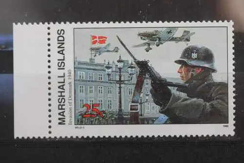 Marshall Islands; 2. Weltkrieg - Serie; WK II -Series 1990; Invasion of Denmark, ungebraucht