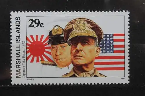 Marshall Islands; 2. Weltkrieg - Serie; WK II -Series 1990; Japanese Take Raubaul, ungebraucht