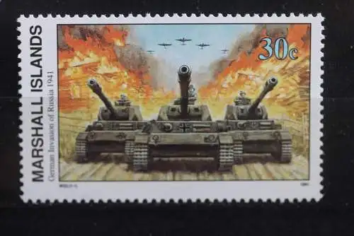 Marshall Islands; 2. Weltkrieg - Serie; WK II -Series 1990; German Invasion of Russia, ungebraucht