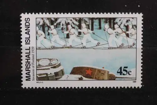 Marshall Islands; 2. Weltkrieg - Serie; WK II -Series 1990; Invasion of Finland, ungebraucht