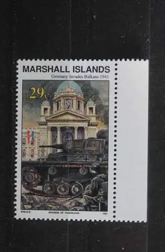 Marshall Islands; 2. Weltkrieg - Serie; WK II -Series 1990; Invasion of Yugoslavia, ungebraucht