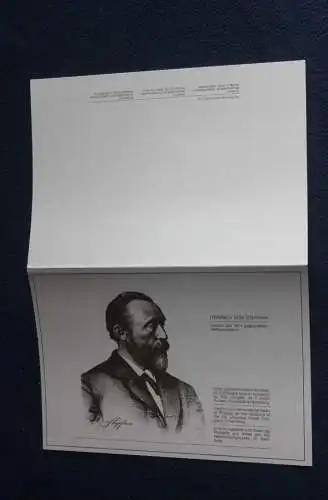 Erinnerungskarte der POST: Heinrich von Stephan und XIX. Weltpostkongress 1984 Hamburg