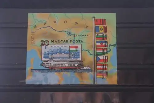 Europäische Donaukommission, Blockausgabe Ungarn 1981, Block 153B, ungezähnt, ungebraucht